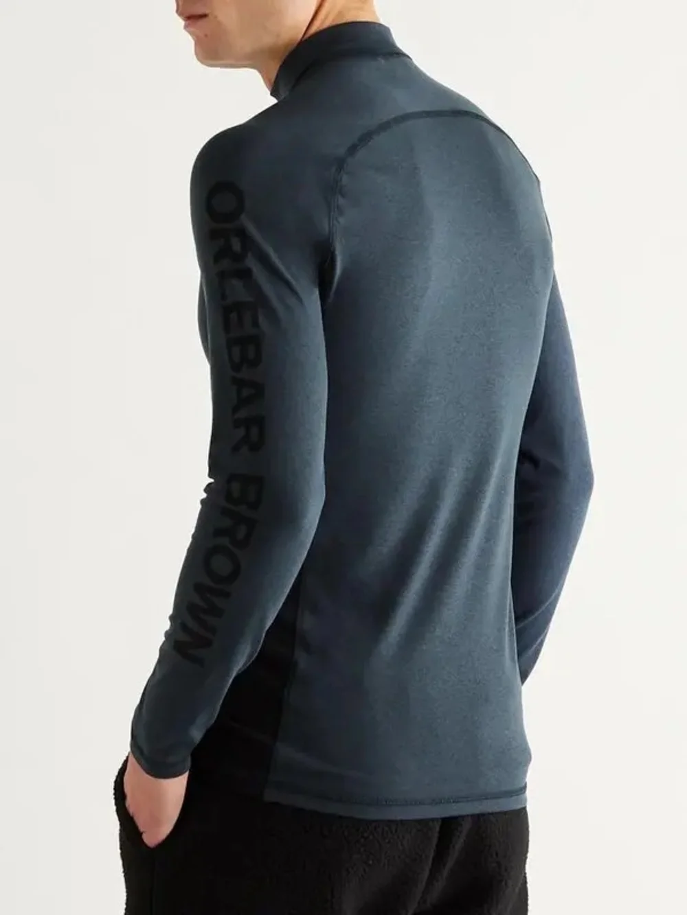 Orlebar Brown Shark Capsule Bray Tech-Jersey Half-Zip Rash Guard